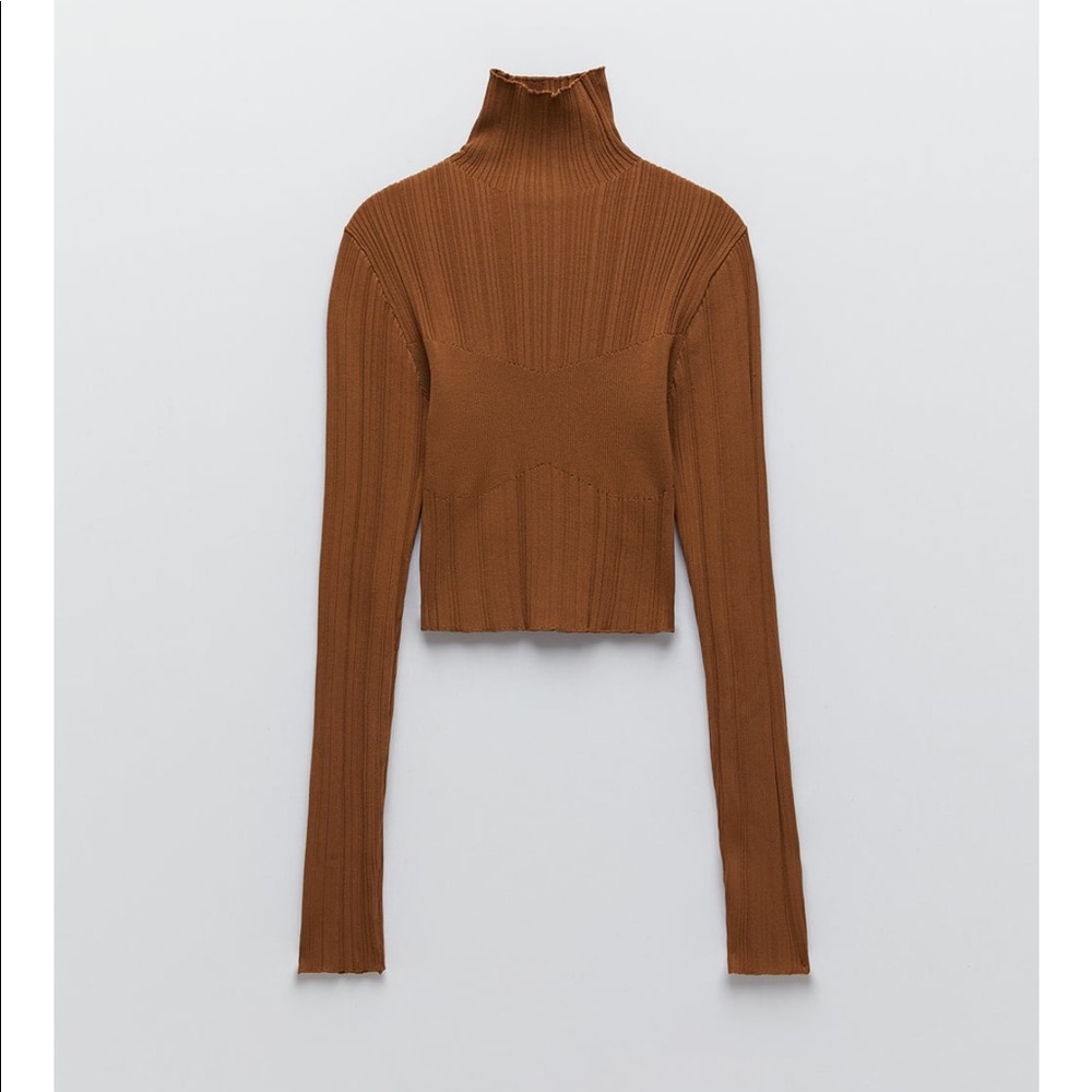 Zara knit crop sweater bloggers favorite - Picture 8 of 12